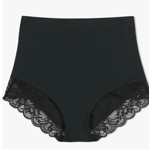 Maidenform Tame Your Tummy Eco Lace Firm Control Shaping Brief- Black